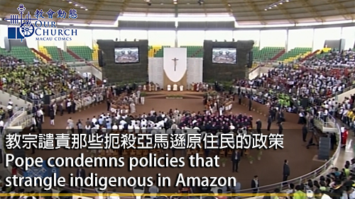 Pope condemns policies that strangle indigenous in Amazon