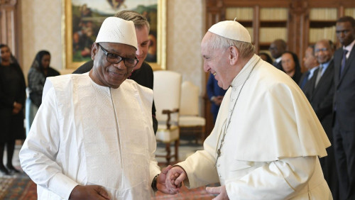 Pope receives President Keita of Mali