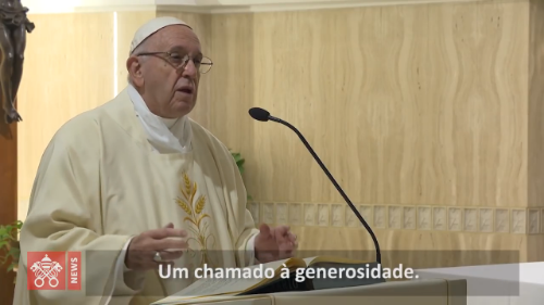 Papa adverte para o consumismo e convida à generosidade
