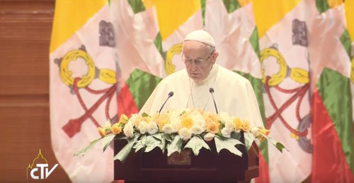 Papa Francisco em Mianmar - Encontro com Autoridades e Sociedade civil