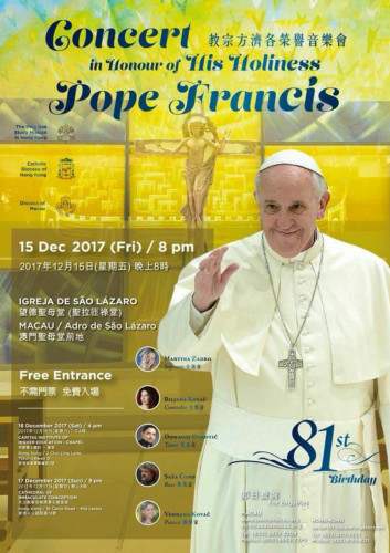 Concert in Honour of HIS Holiness Pope Francis