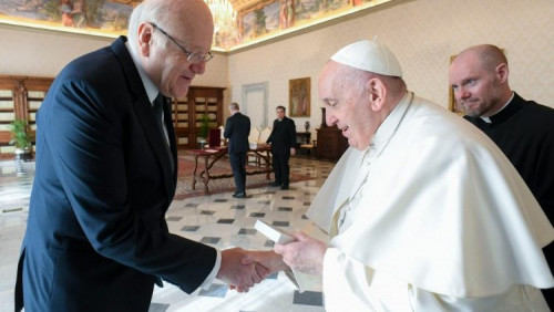 教宗接見黎巴嫩總理：確保區域的和平與穩定