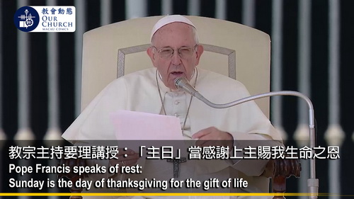教宗主持要理講授： 「主日」當感謝上主賜我生命之恩