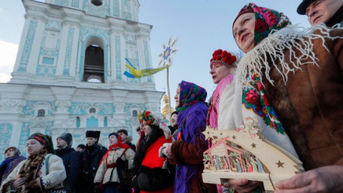 教宗向烏克蘭信徒祝賀聖誕節，願他們享有和平