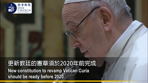 更新教廷的憲章須於2020年前完成