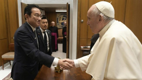 教宗接見日本首相岸田文雄：使用和擁有核武器令人不可思議