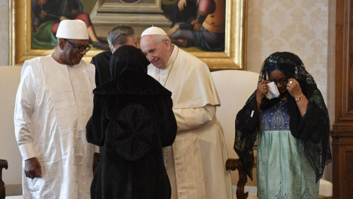 教宗接見馬里共和國總統凱塔