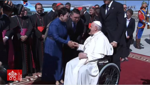 教宗告別蒙古國：“感謝慷慨的款待”